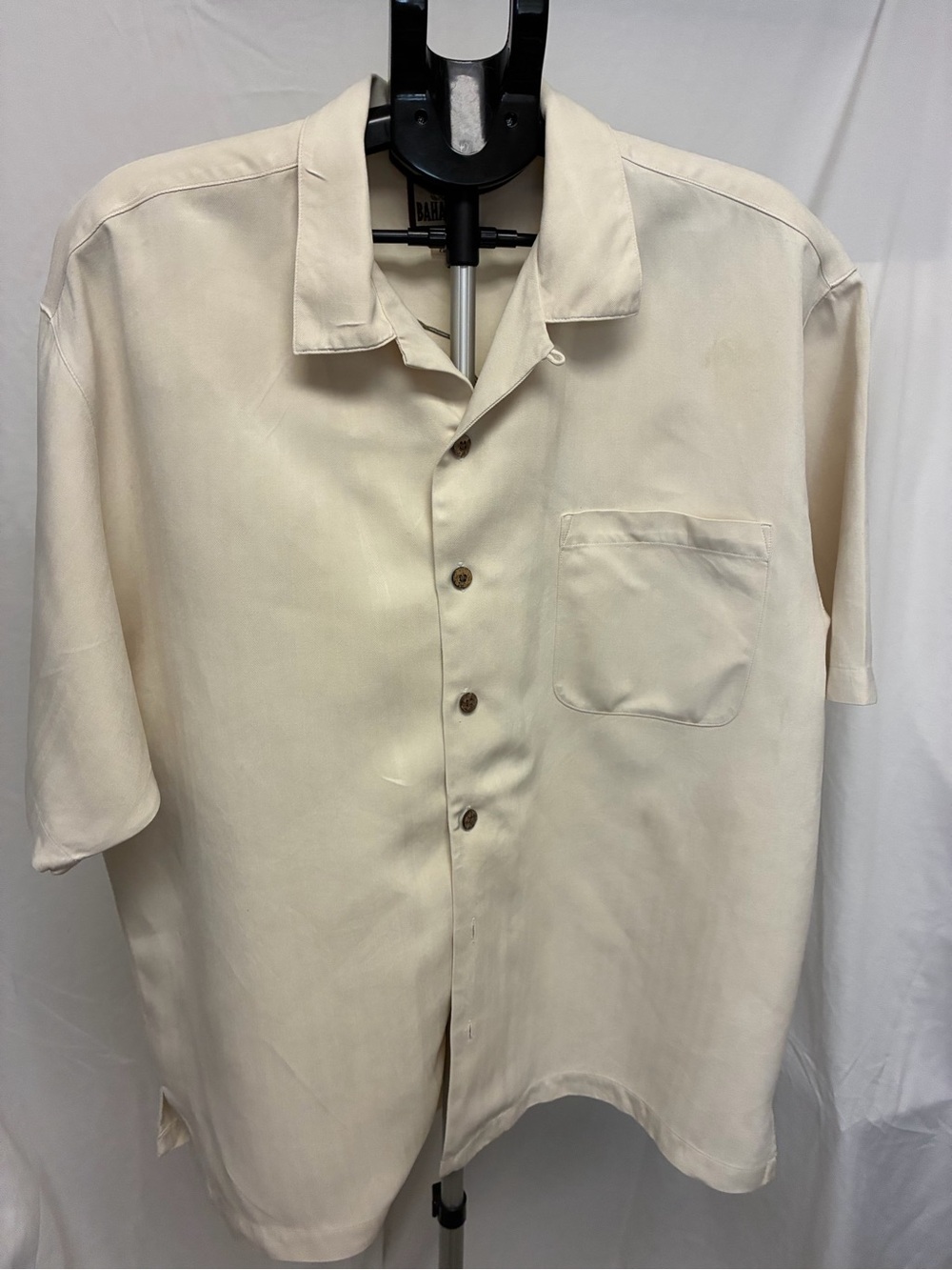 VTG Tommy Bahama Island Player Y2K 100% Woven Silk Shirt Size L